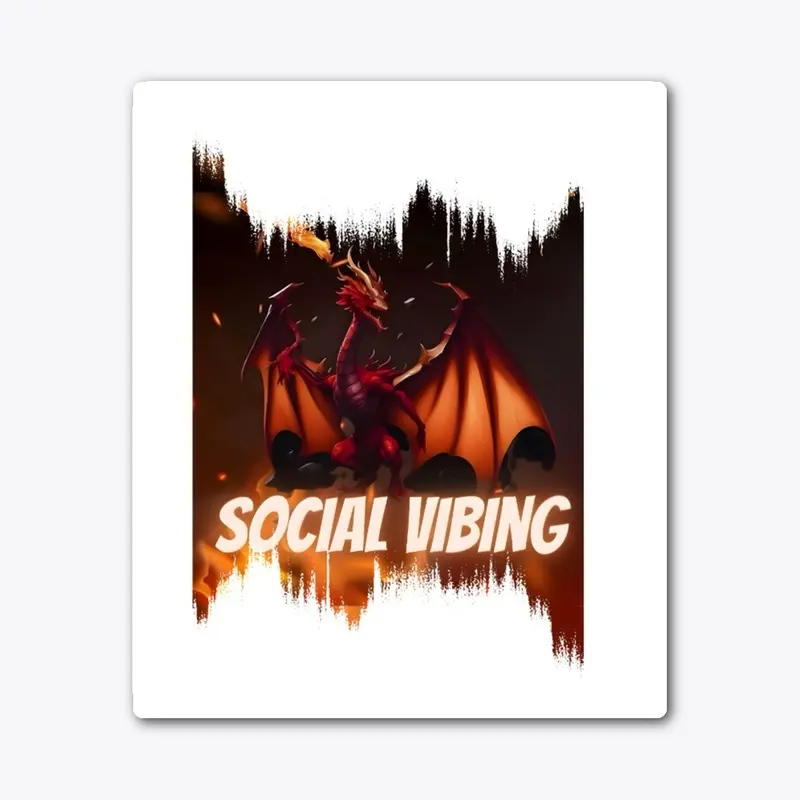 social vibing dragon maskot