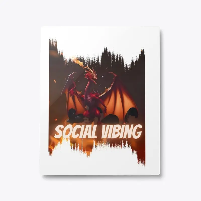 social vibing dragon maskot